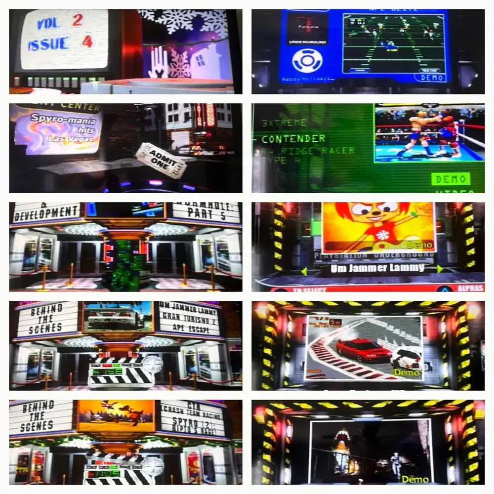 Sony Playstation 1 Underground Magazine 2.4 3.1 3.2 3.3 3.4 CIB Demo 1998/1999